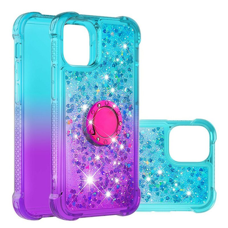 Cover iPhone 13 Pro Max Staffa Ad Anello Glitterata