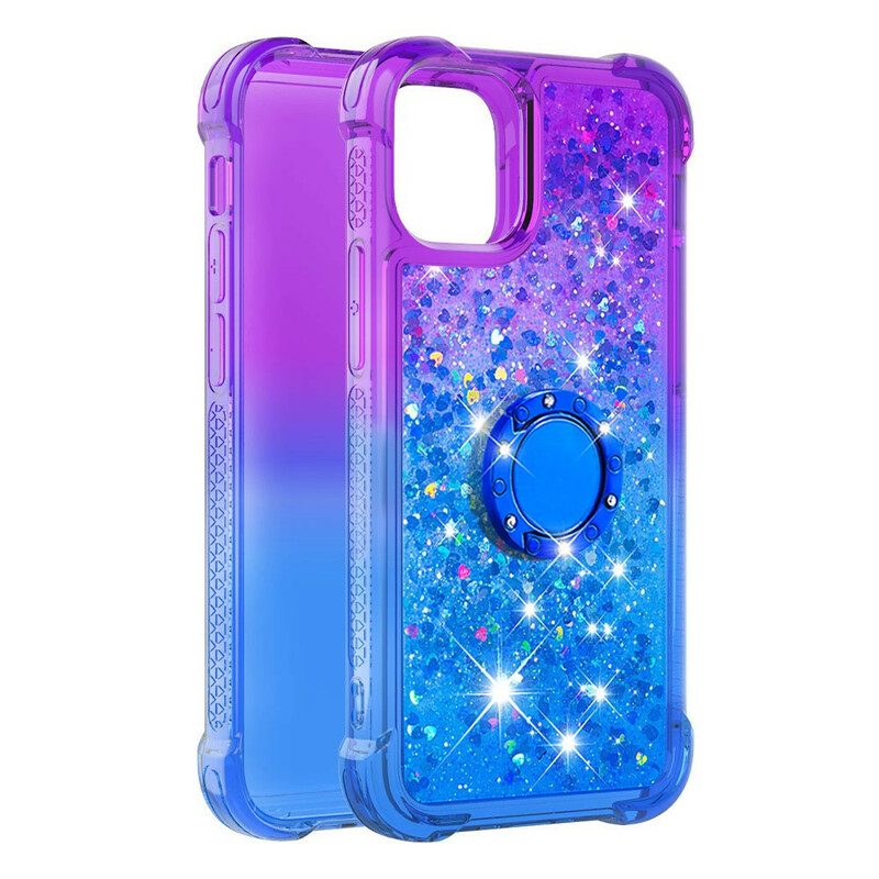 Cover iPhone 13 Pro Max Staffa Ad Anello Glitterata