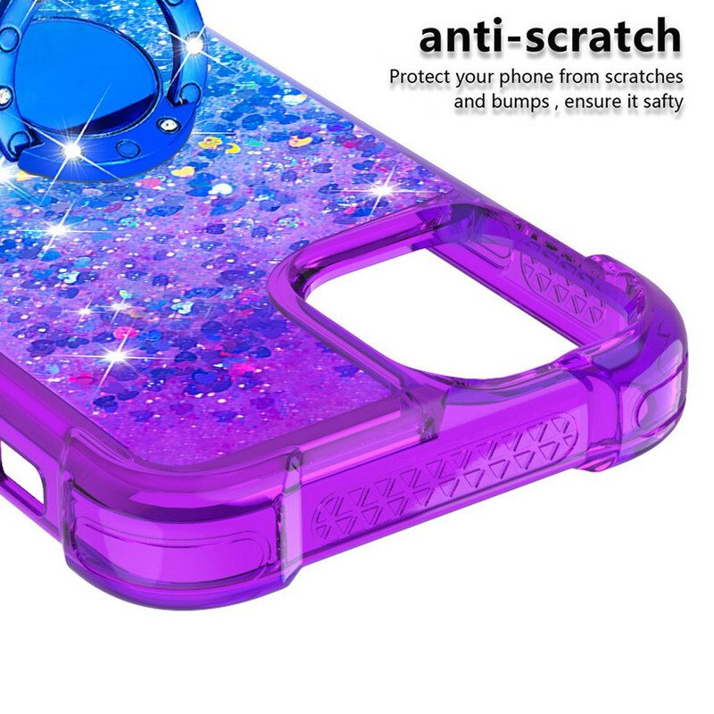 Cover iPhone 13 Pro Max Staffa Ad Anello Glitterata