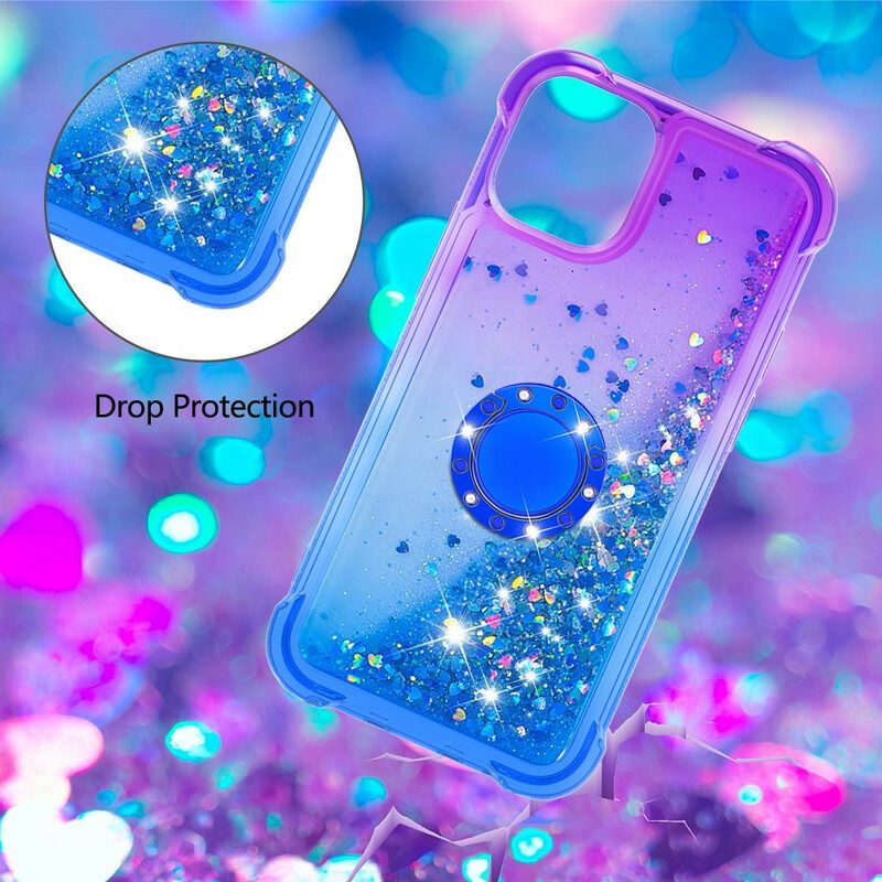 Cover iPhone 13 Pro Max Staffa Ad Anello Glitterata