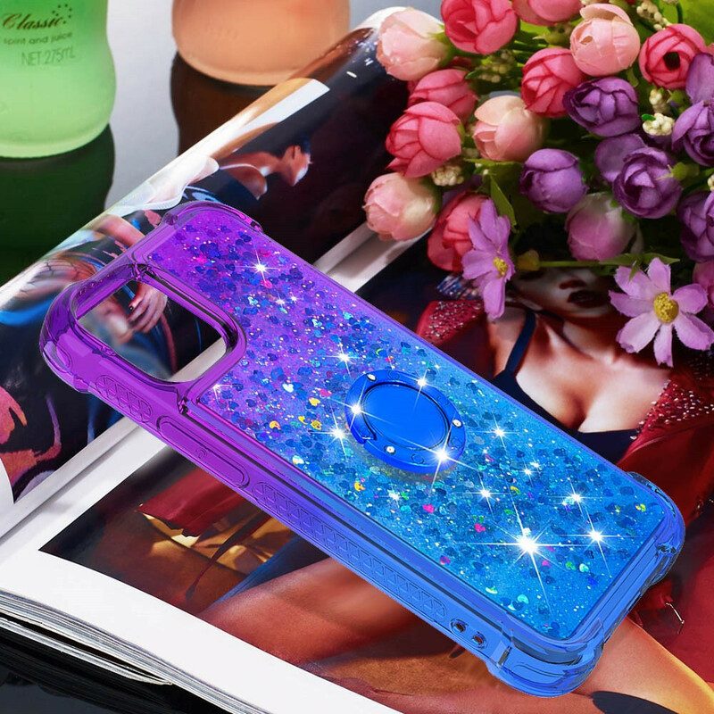 Cover iPhone 13 Pro Max Staffa Ad Anello Glitterata