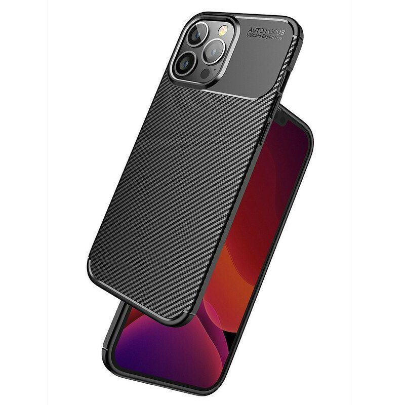 Cover iPhone 13 Pro Max Struttura Flessibile In Fibra Di Carbonio