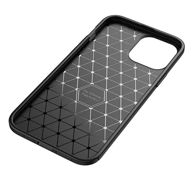 Cover iPhone 13 Pro Max Struttura Flessibile In Fibra Di Carbonio