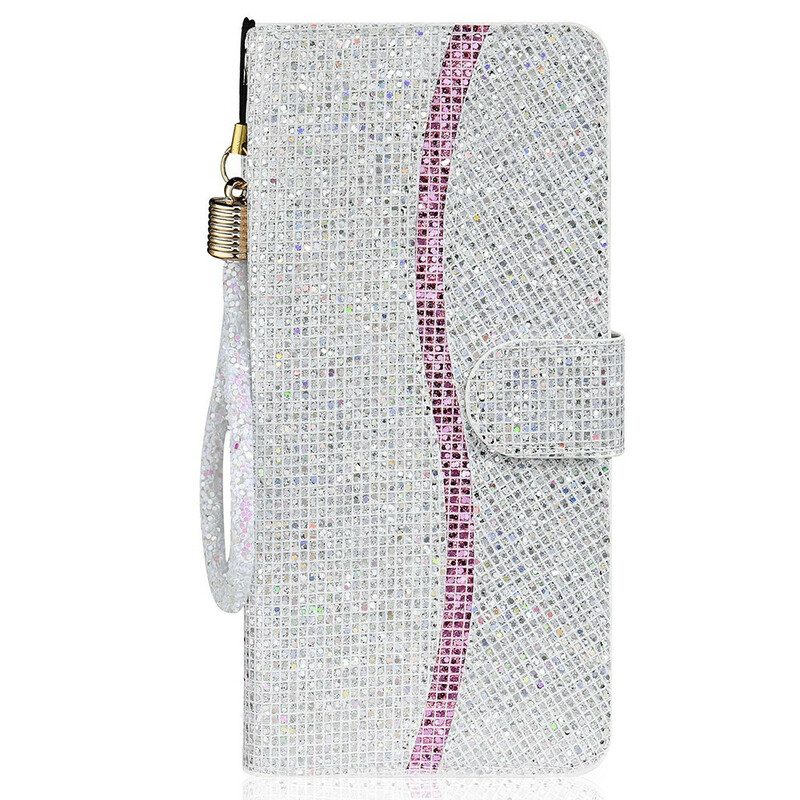 Custodia A Portafoglio iPhone 13 Pro Max Design A S Con Paillettes