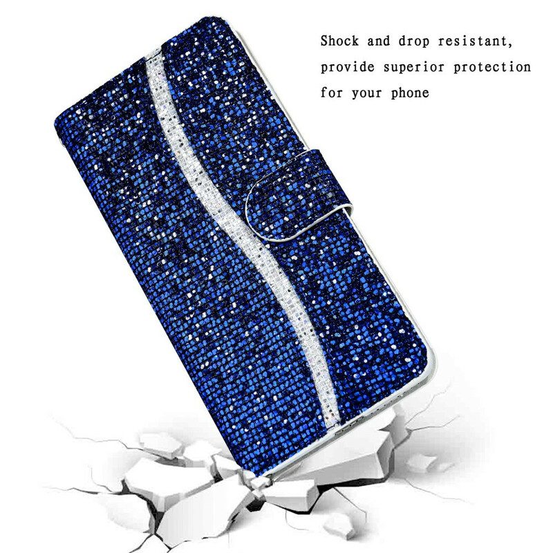 Custodia A Portafoglio iPhone 13 Pro Max Design A S Con Paillettes