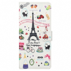 Custodia in pelle iPhone 13 Pro Max Amo Parigi