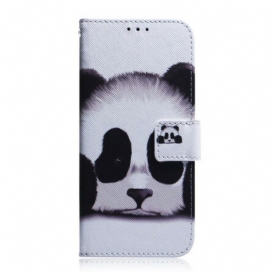 Custodia in pelle iPhone 13 Pro Max Faccia Da Panda