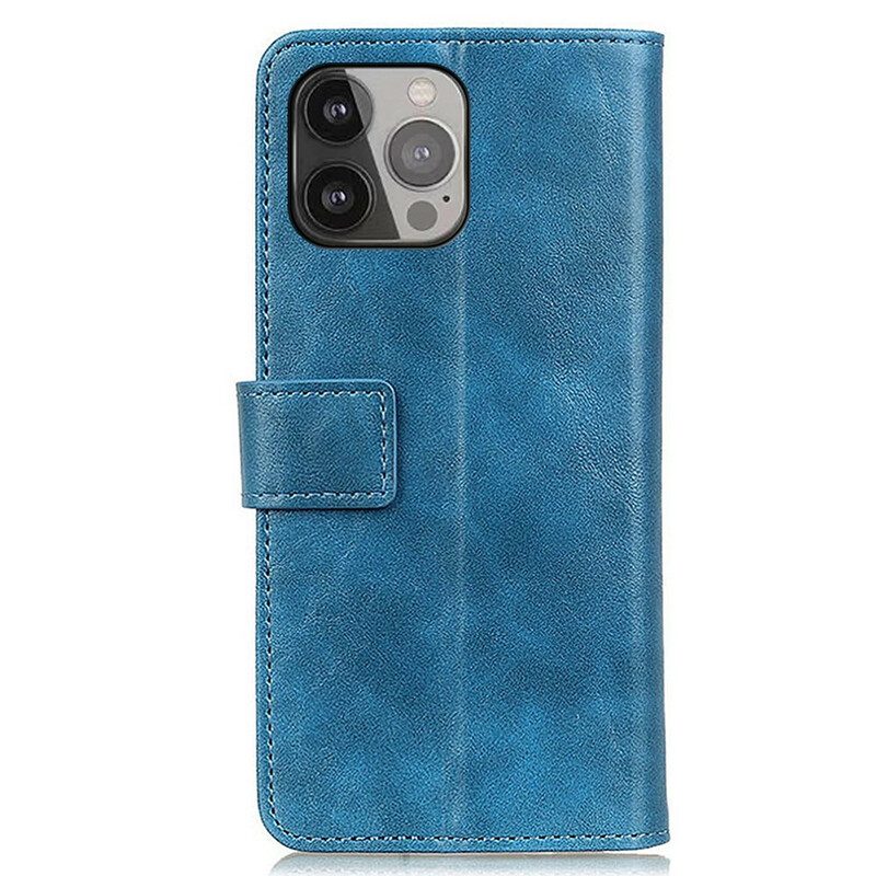 Custodia in pelle iPhone 13 Pro Max Khazneh Eleganza In Pelle