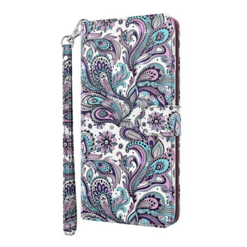 Custodia in pelle iPhone 13 Pro Max Modelli Di Fiori