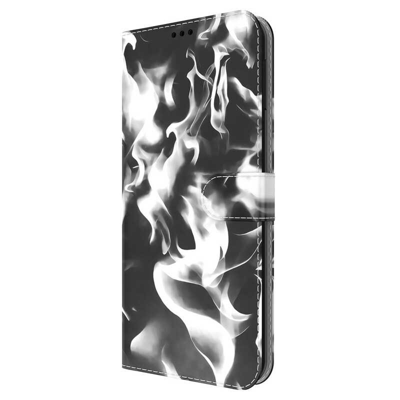 Custodia in pelle iPhone 13 Pro Max Modello Astratto