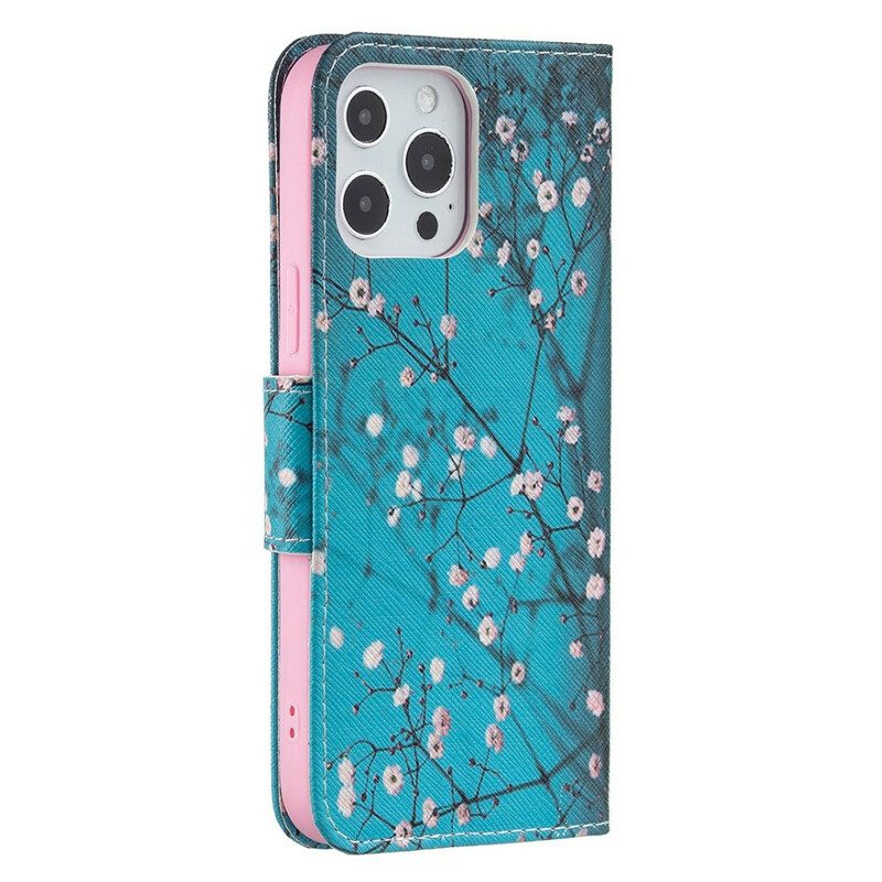 Custodia in pelle iPhone 13 Pro Max Ramo Fiorito