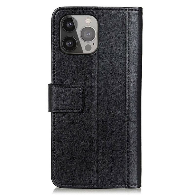 Custodia in pelle iPhone 13 Pro Max Stile In Pelle