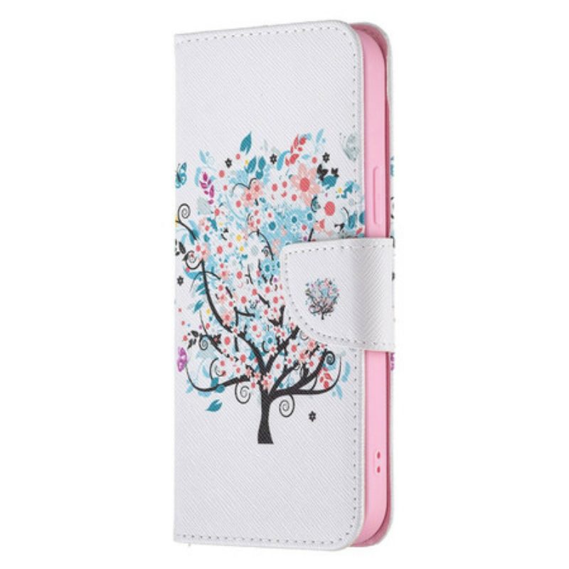 Folio Cover iPhone 13 Pro Max Albero Fiorito