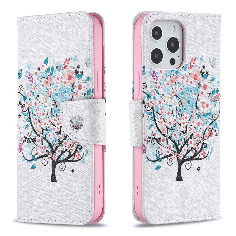 Folio Cover iPhone 13 Pro Max Albero Fiorito