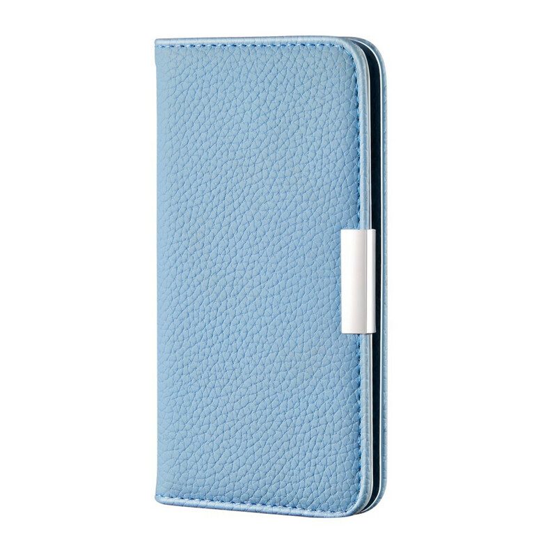 Folio Cover iPhone 13 Pro Max Custodia in pelle Ecopelle Litchi Ultra Chic