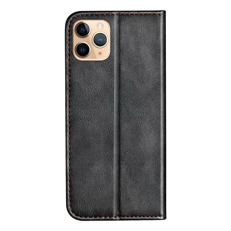 Folio Cover iPhone 13 Pro Max Custodia in pelle Effetto Pelle Bicolore