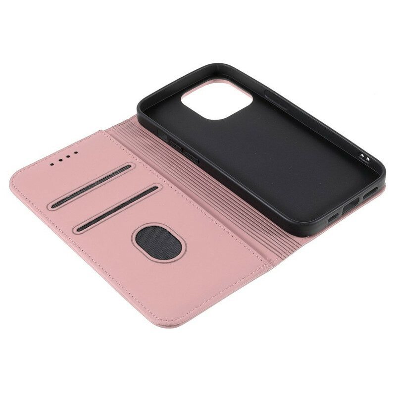 Folio Cover iPhone 13 Pro Max Custodia in pelle Supporto Per Portacarte