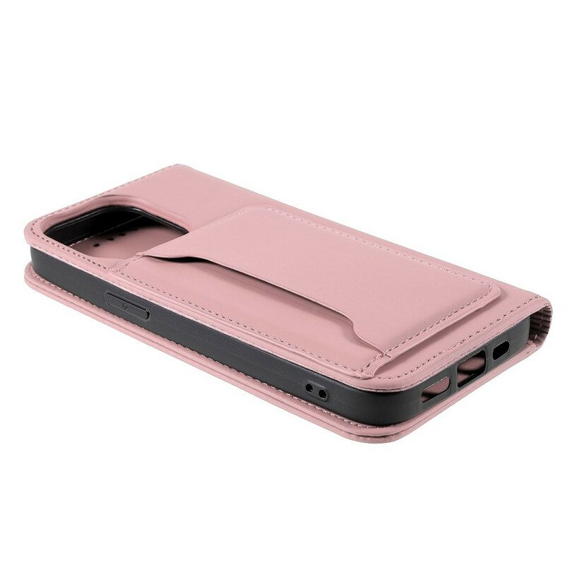 Folio Cover iPhone 13 Pro Max Custodia in pelle Supporto Per Portacarte