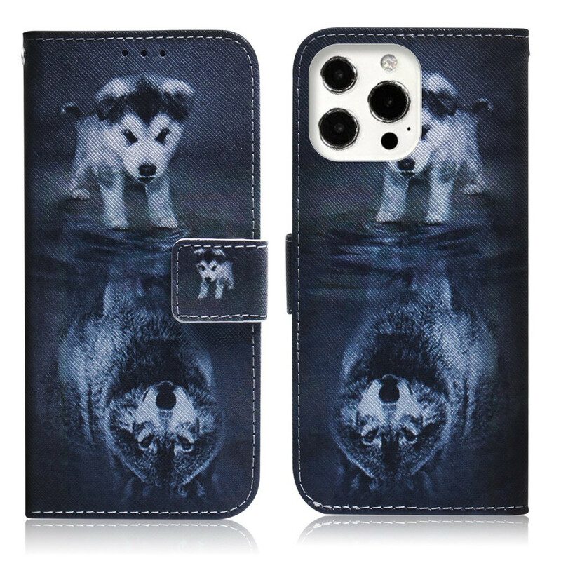 Folio Cover iPhone 13 Pro Max Ernesto Il Lupo