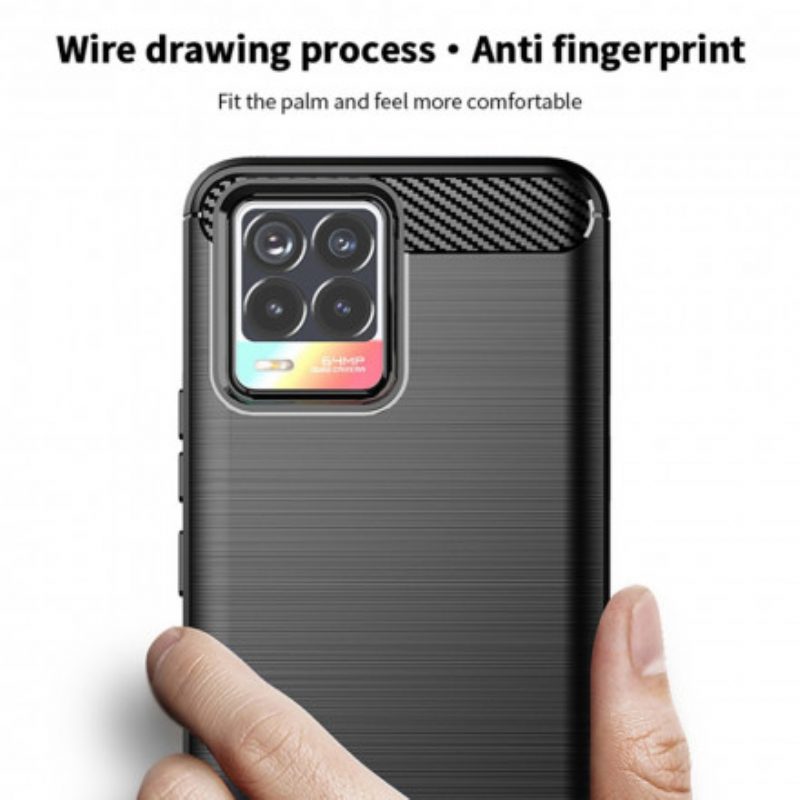 Cover Realme 8 / 8 Pro Fibra Di Carbonio Spazzolata Mofi