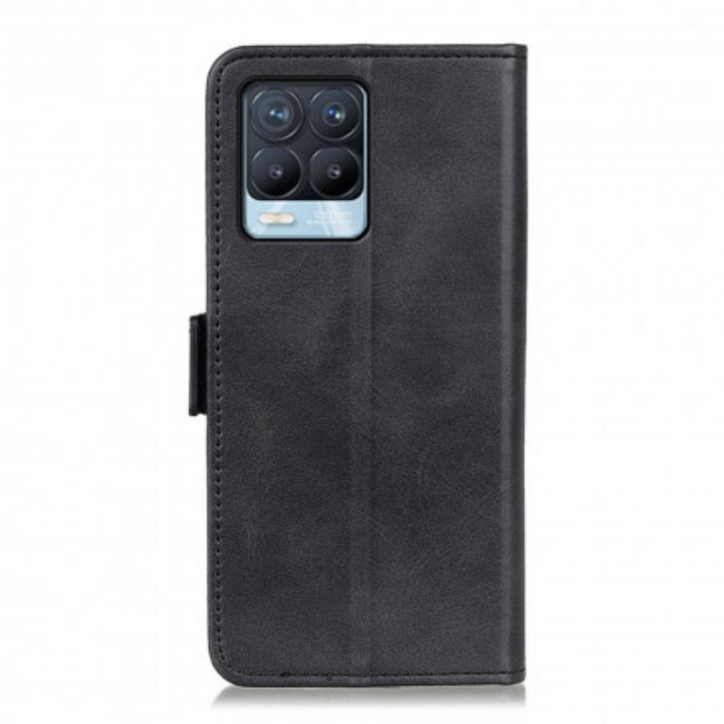 Custodia A Portafoglio Realme 8 / 8 Pro Folio Cover Doppio Lembo