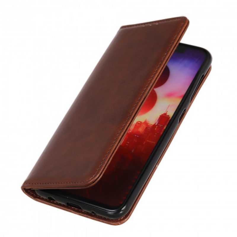 Folio Cover Realme 8 / 8 Pro Custodia in pelle Pelle Crosta Eleganza