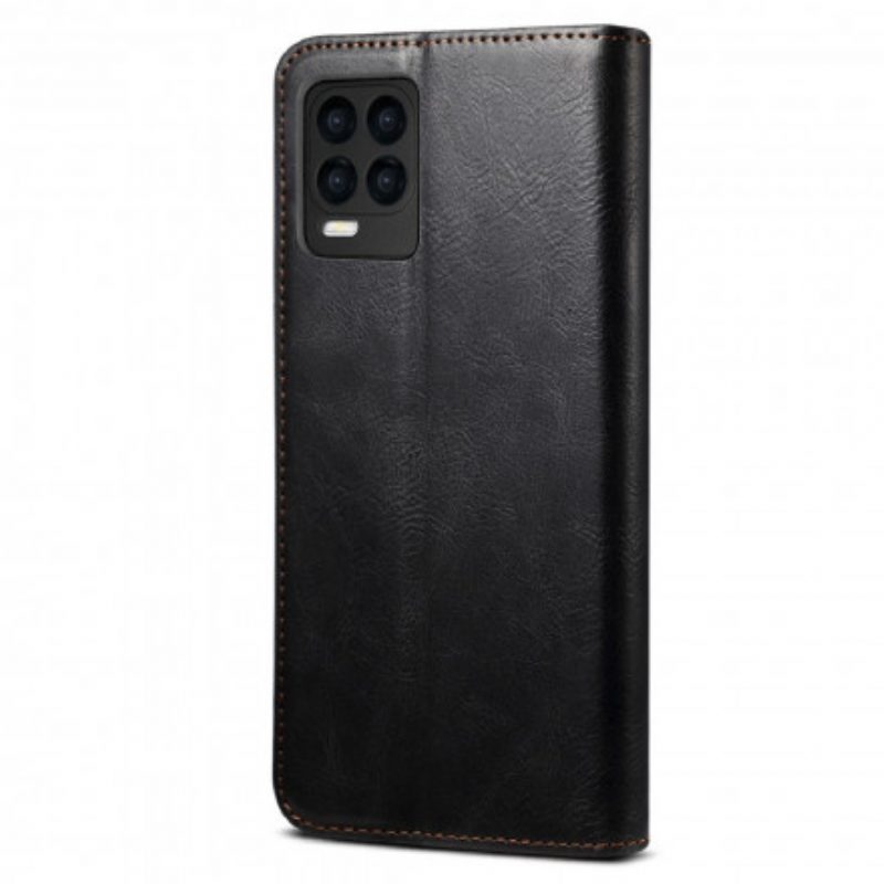 Folio Cover Realme 8 / 8 Pro Custodia in pelle Ecopelle Cerata