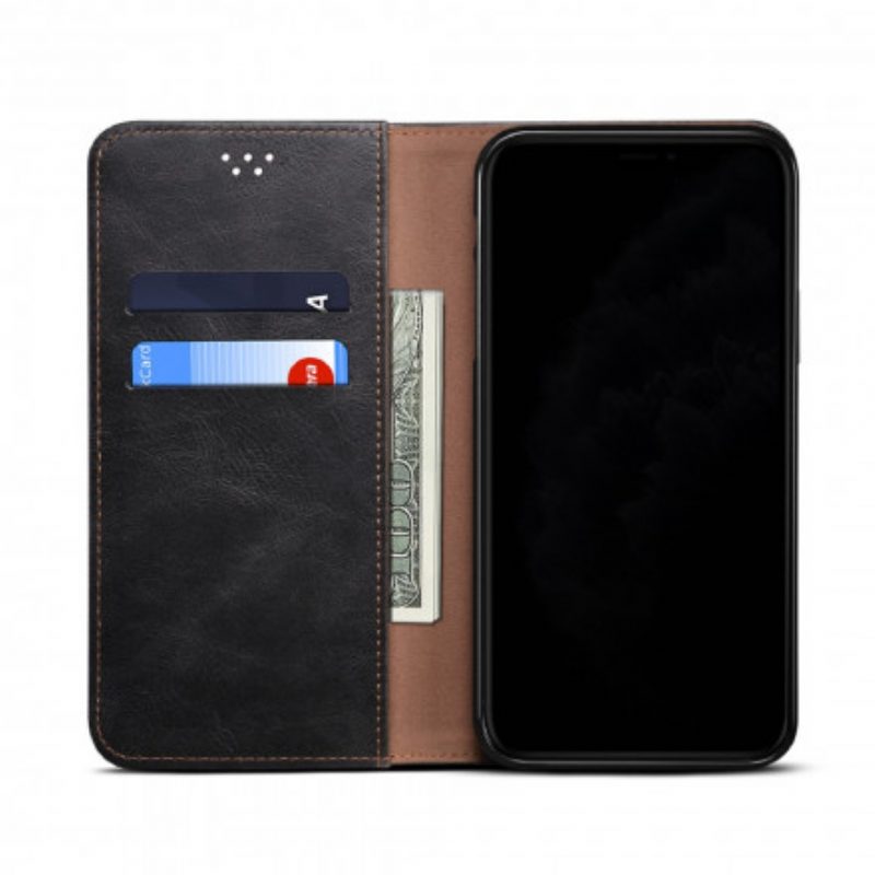 Folio Cover Realme 8 / 8 Pro Custodia in pelle Ecopelle Cerata