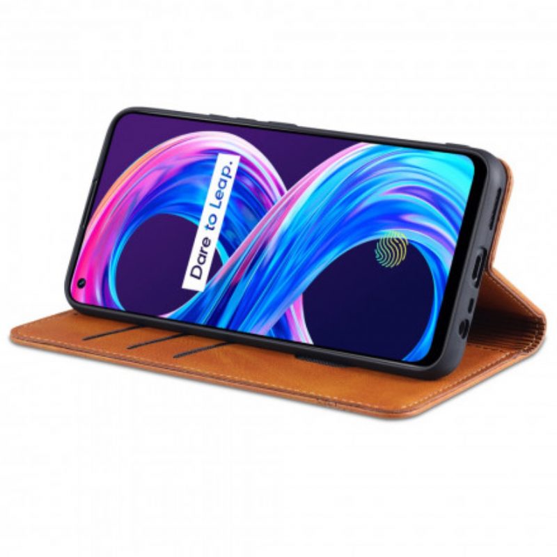 Folio Cover Realme 8 / 8 Pro Custodia in pelle Stile In Pelle Azns