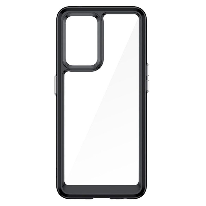 Cover Oppo Find X5 Lite Bordi Colorati Trasparenti Ibridi