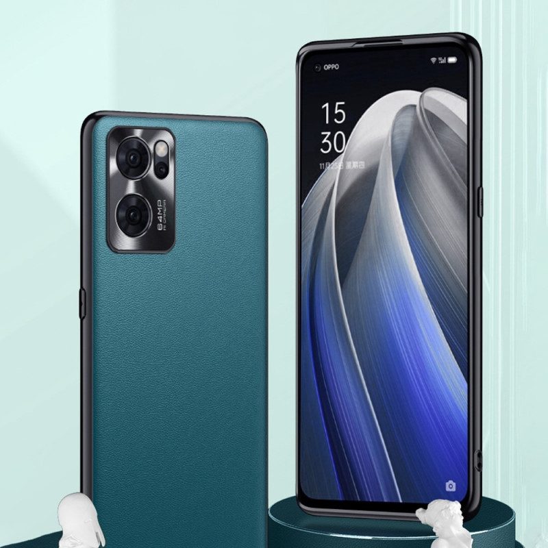 Cover Oppo Find X5 Lite Fukela In Ecopelle