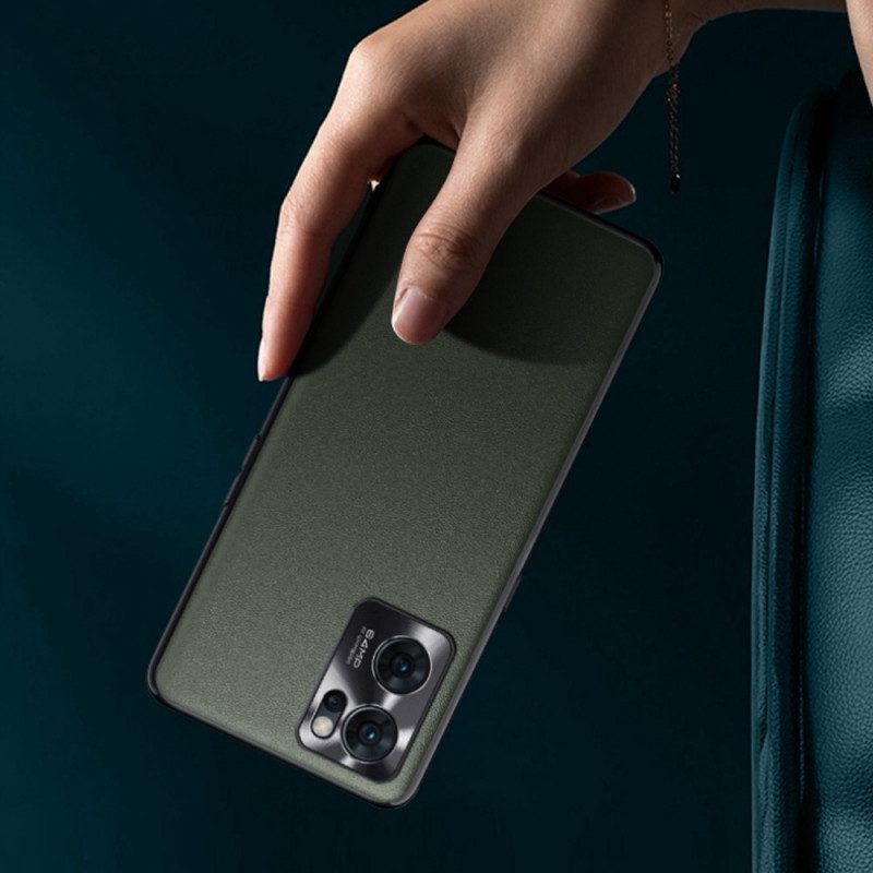 Cover Oppo Find X5 Lite Fukela In Ecopelle