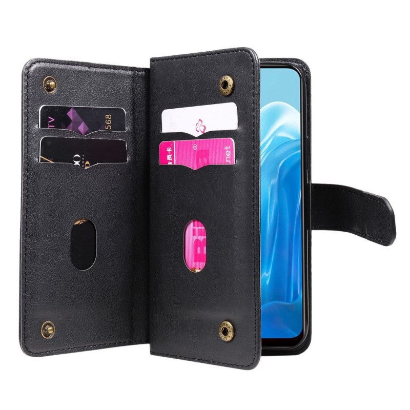 Custodia A Portafoglio Oppo Find X5 Lite Multi-carte