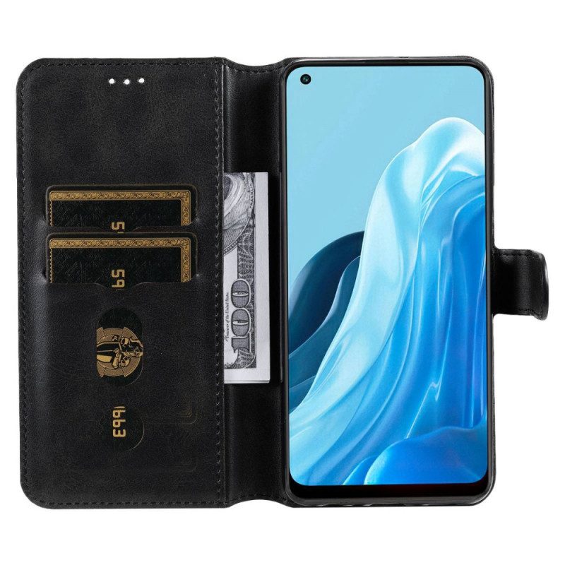 Custodia A Portafoglio Oppo Find X5 Lite Similpelle