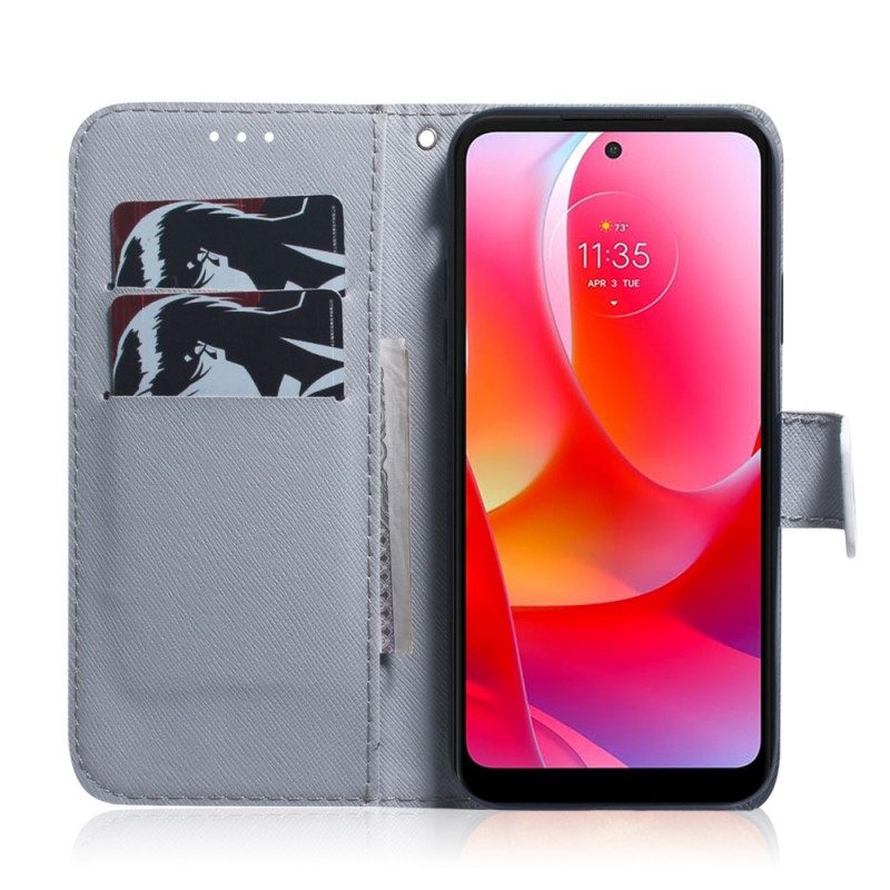 Custodia in pelle Oppo Find X5 Lite Faccia Da Tigre