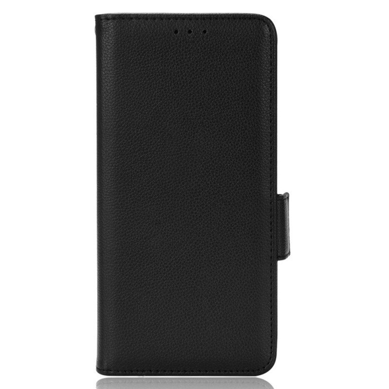 Custodia in pelle Oppo Find X5 Lite Folio Cover Flap Doppio Nuovi Colori