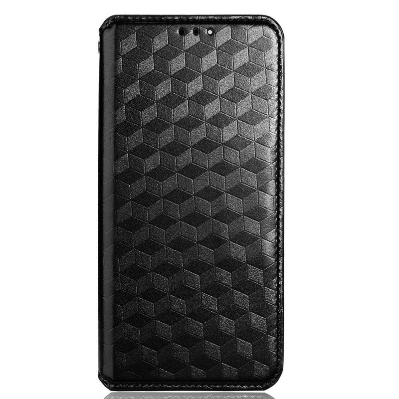 Folio Cover Oppo Find X5 Lite Custodia in pelle Effetto Pelle Diamante