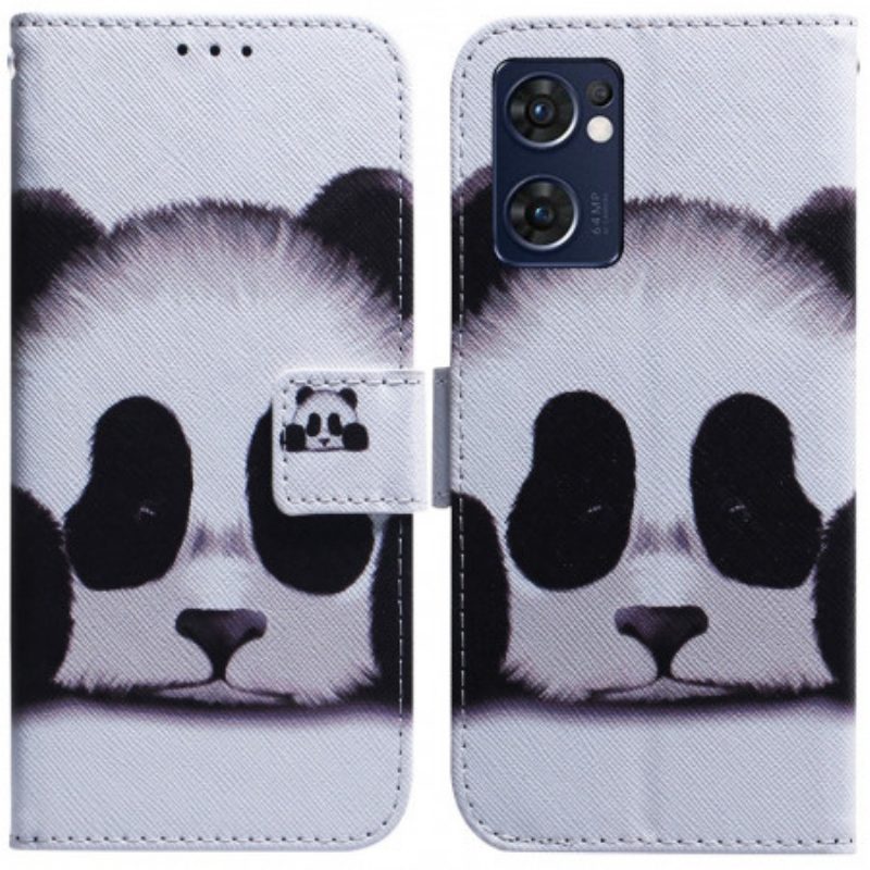 Folio Cover Oppo Find X5 Lite Faccia Da Panda