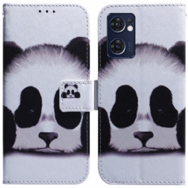 Folio Cover Oppo Find X5 Lite Faccia Da Panda