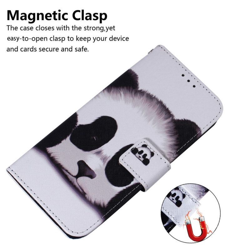 Folio Cover Oppo Find X5 Lite Faccia Da Panda