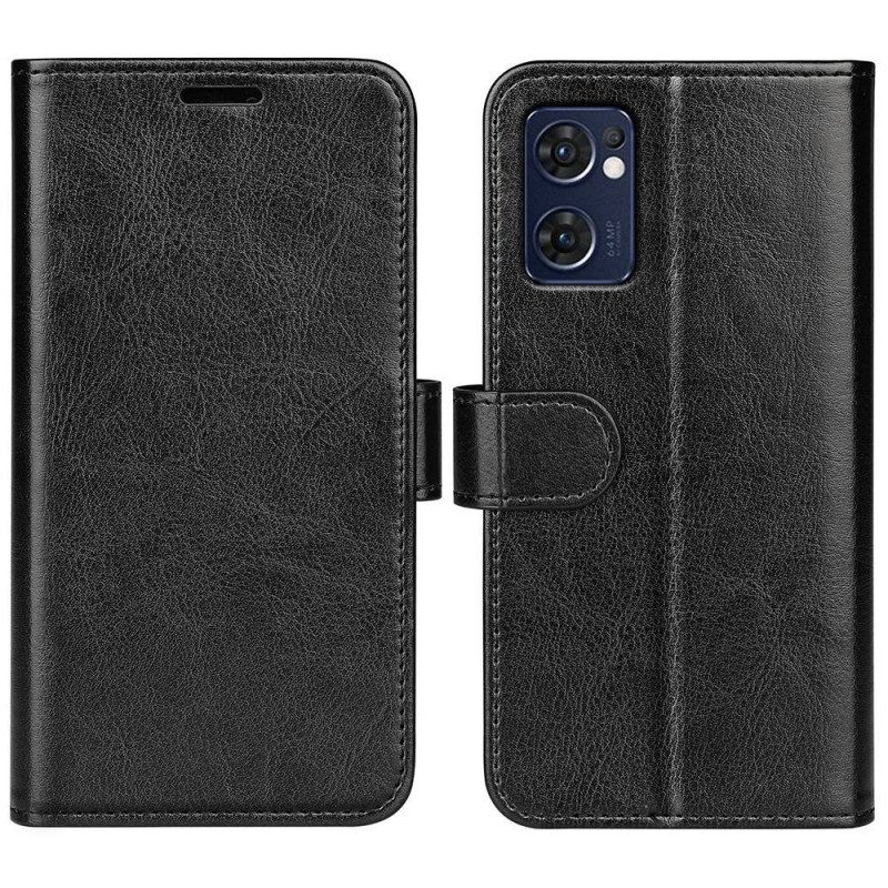 Folio Cover Oppo Find X5 Lite Stile Vintage In Pelle