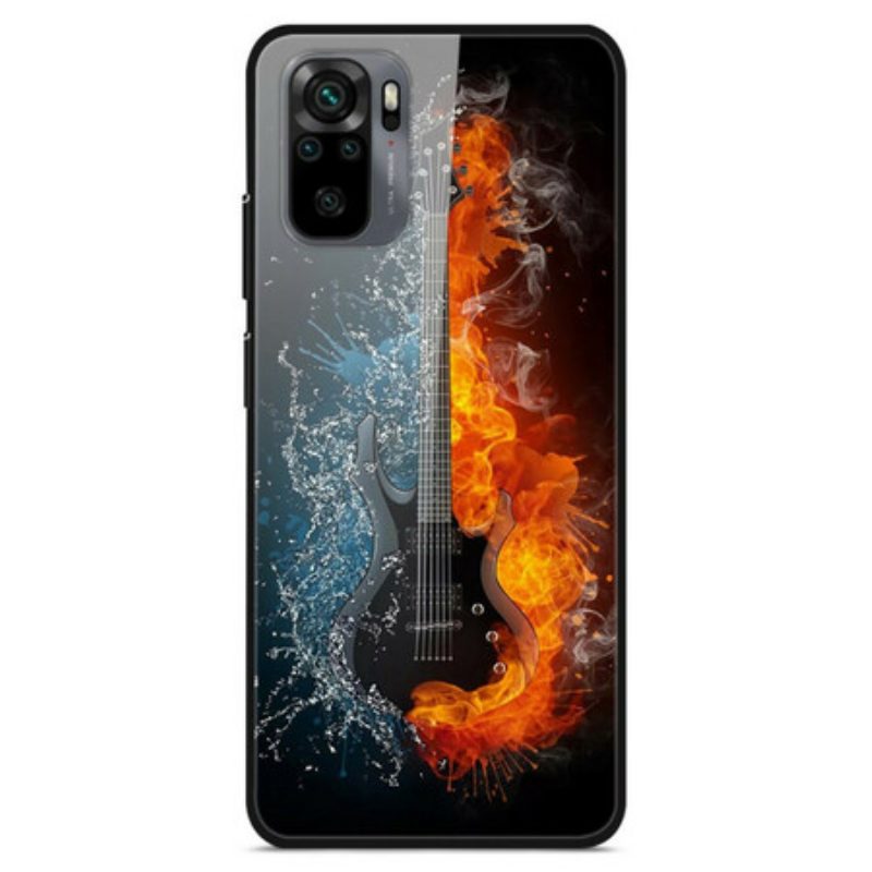 Cover Xiaomi Redmi Note 10 / 10S Chitarra In Vetro Temperato