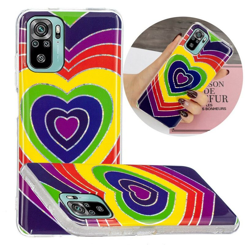 Cover Xiaomi Redmi Note 10 / 10S Cuore Psichedelico