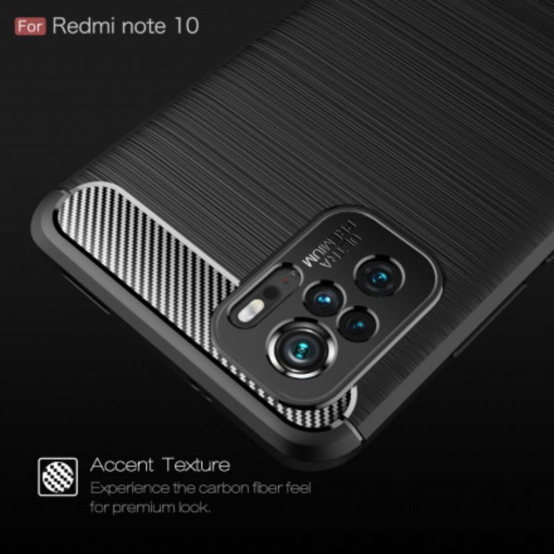 Cover Xiaomi Redmi Note 10 / 10S Fibra Di Carbonio Spazzolata