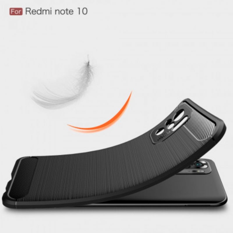 Cover Xiaomi Redmi Note 10 / 10S Fibra Di Carbonio Spazzolata