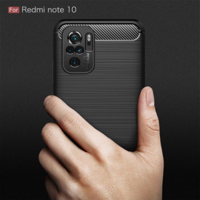 Cover Xiaomi Redmi Note 10 / 10S Fibra Di Carbonio Spazzolata