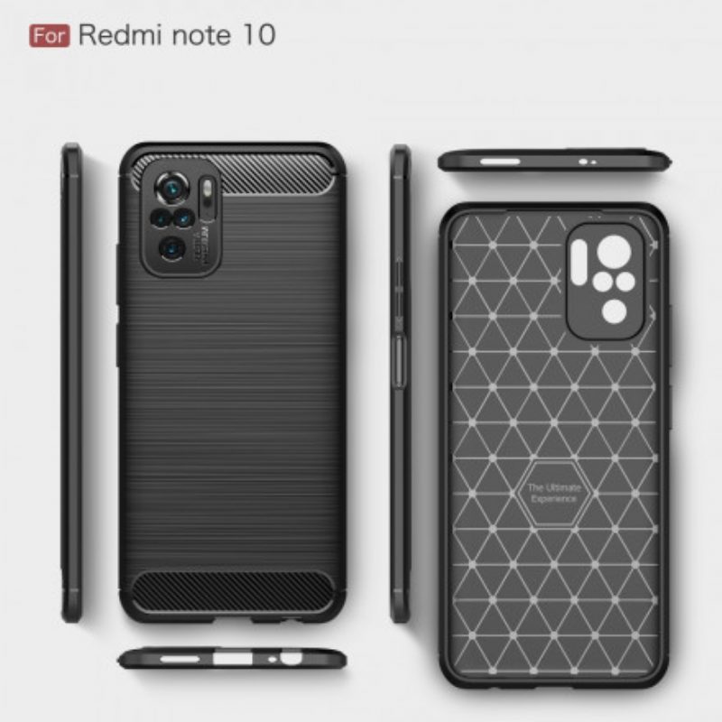 Cover Xiaomi Redmi Note 10 / 10S Fibra Di Carbonio Spazzolata