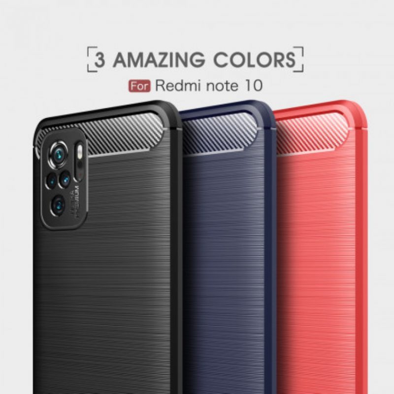 Cover Xiaomi Redmi Note 10 / 10S Fibra Di Carbonio Spazzolata