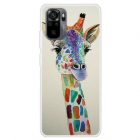 Cover Xiaomi Redmi Note 10 / 10S Giraffa Colorata