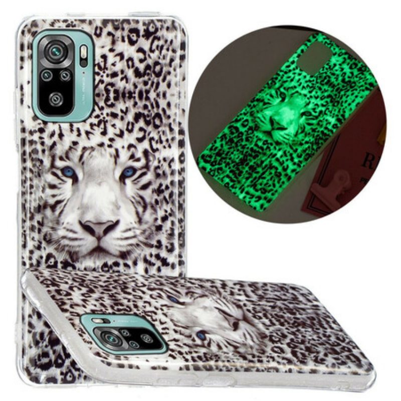 Cover Xiaomi Redmi Note 10 / 10S Leopardo Fluorescente